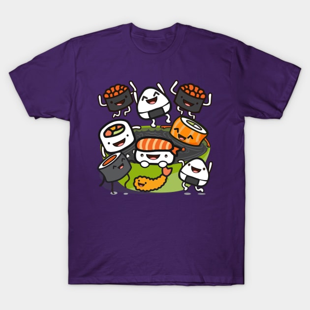 Sushi Party T-Shirt by Plushism